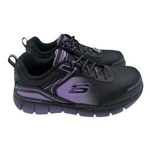 Skechers Black and Purple Women's Sneakers